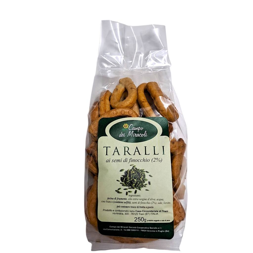 Immagine di Taralli Pugliesi Artigianali Al Seme Di Finocchio 250g