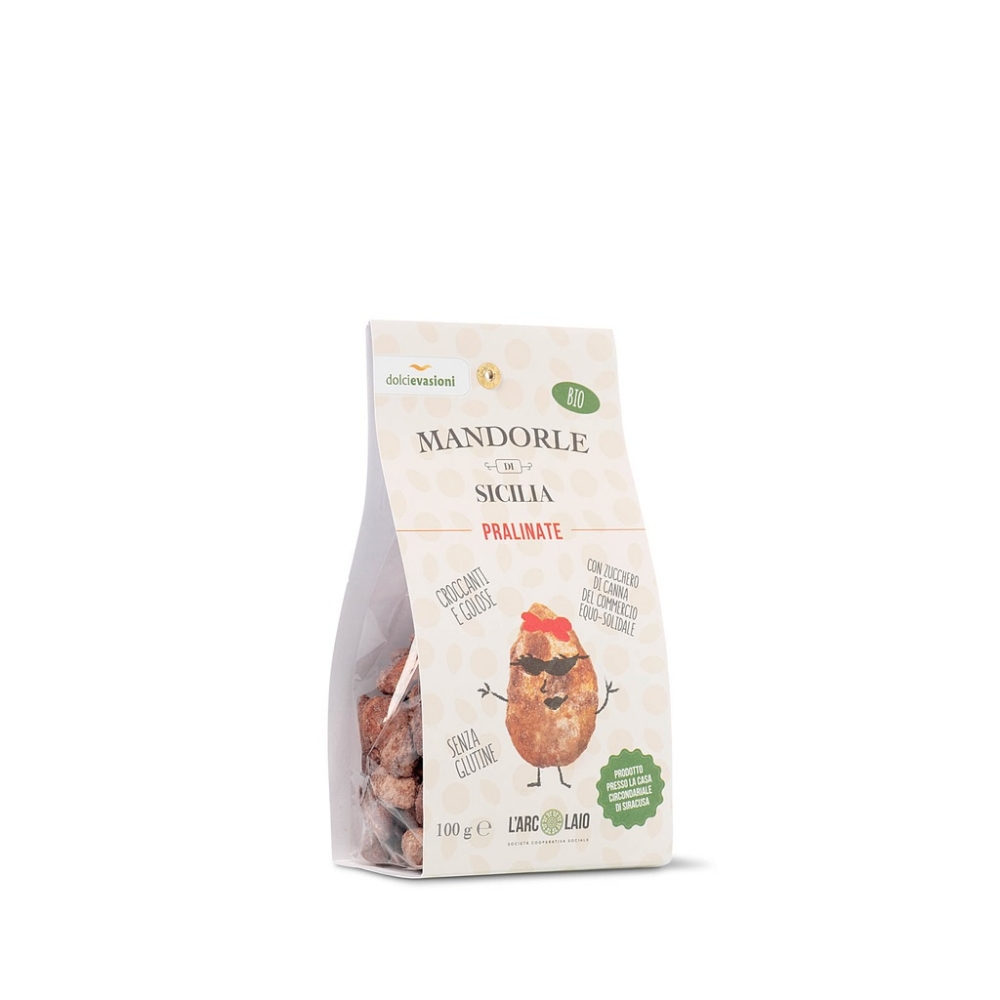 Immagine di Mandorle Di Sicilia Pralinate Bio 100g