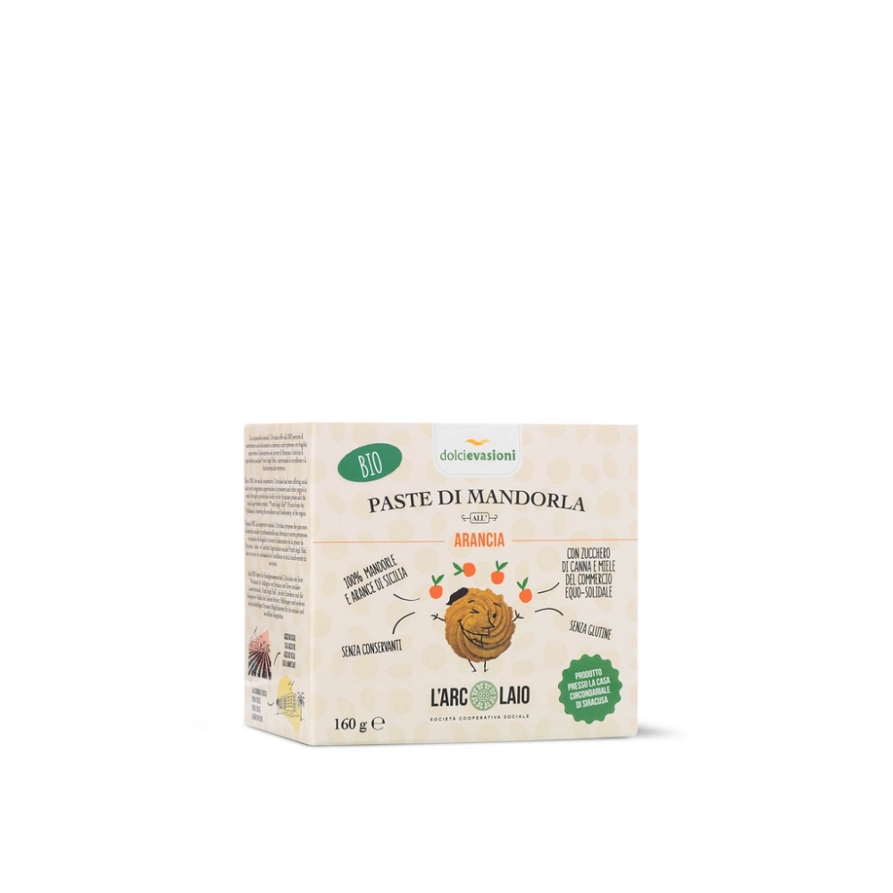 Immagine di Paste di Mandorla All'Arancia di Sicilia Bio 160g