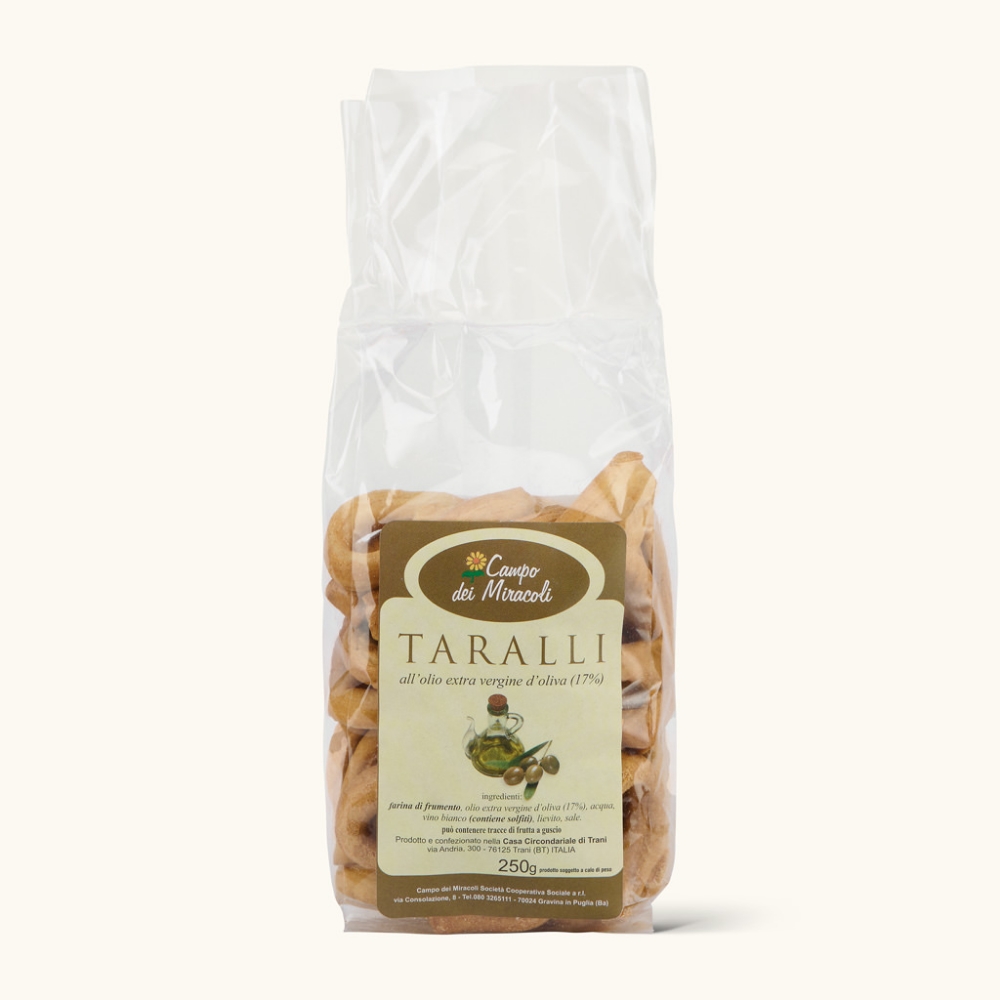 Immagine di Taralli Pugliesi Artigianali All'olio Extra Vergine D'oliva 250g