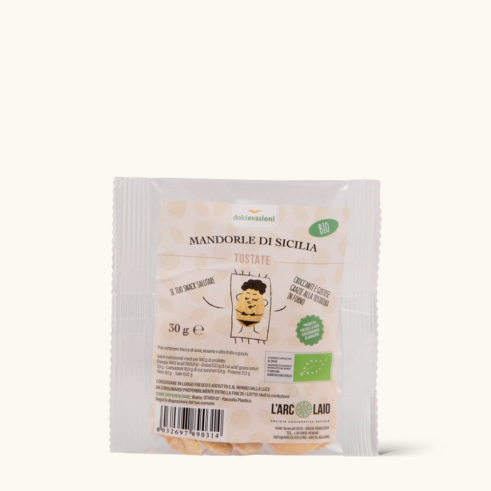 Immagine di Mandorle Di Sicilia Tostate Bio 30g