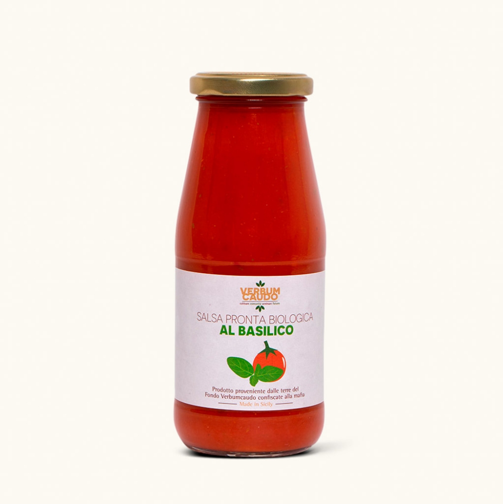 Immagine di Salsa di Pomodoro Pronta Biologica al Basilico 410g